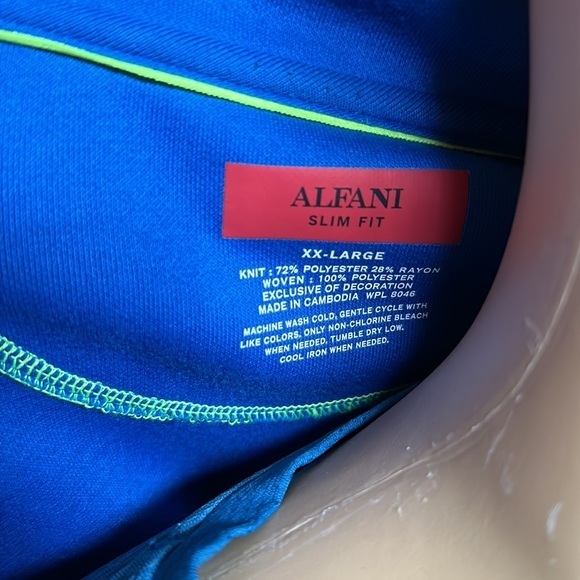 Men’s Alfani Zip Jacket (XXL)‎ Blue - Picture 3 of 4